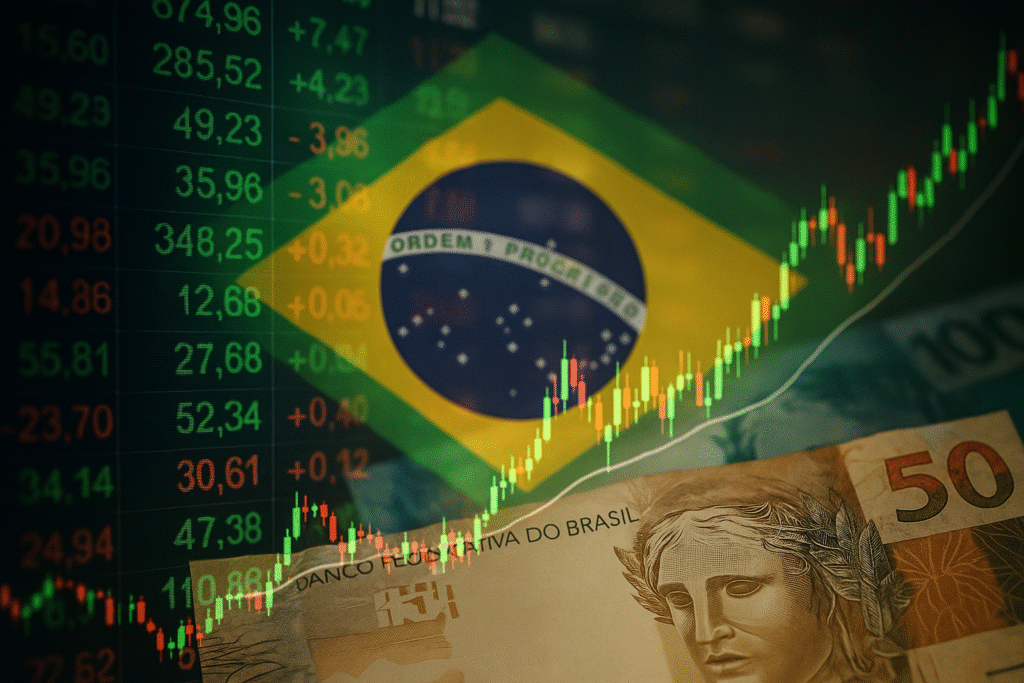 Dólar recua a R$ 5,70 e Ibovespa sobe 1,58 % com trégua de Trump a Powell